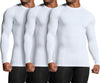 ATHLIO 1 or 3 Pack Men's UPF 50+ Long Sleeve Compression Shirts, Water Sports Rash Guard Base Layer, Athletic Workout Shirt