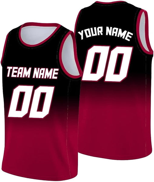 Sjugijo Custom Basketball Jersey, Reversible Stitched & Printed Letter Number Team Uniforms Sports Jerseys Shirts for Men/Boy